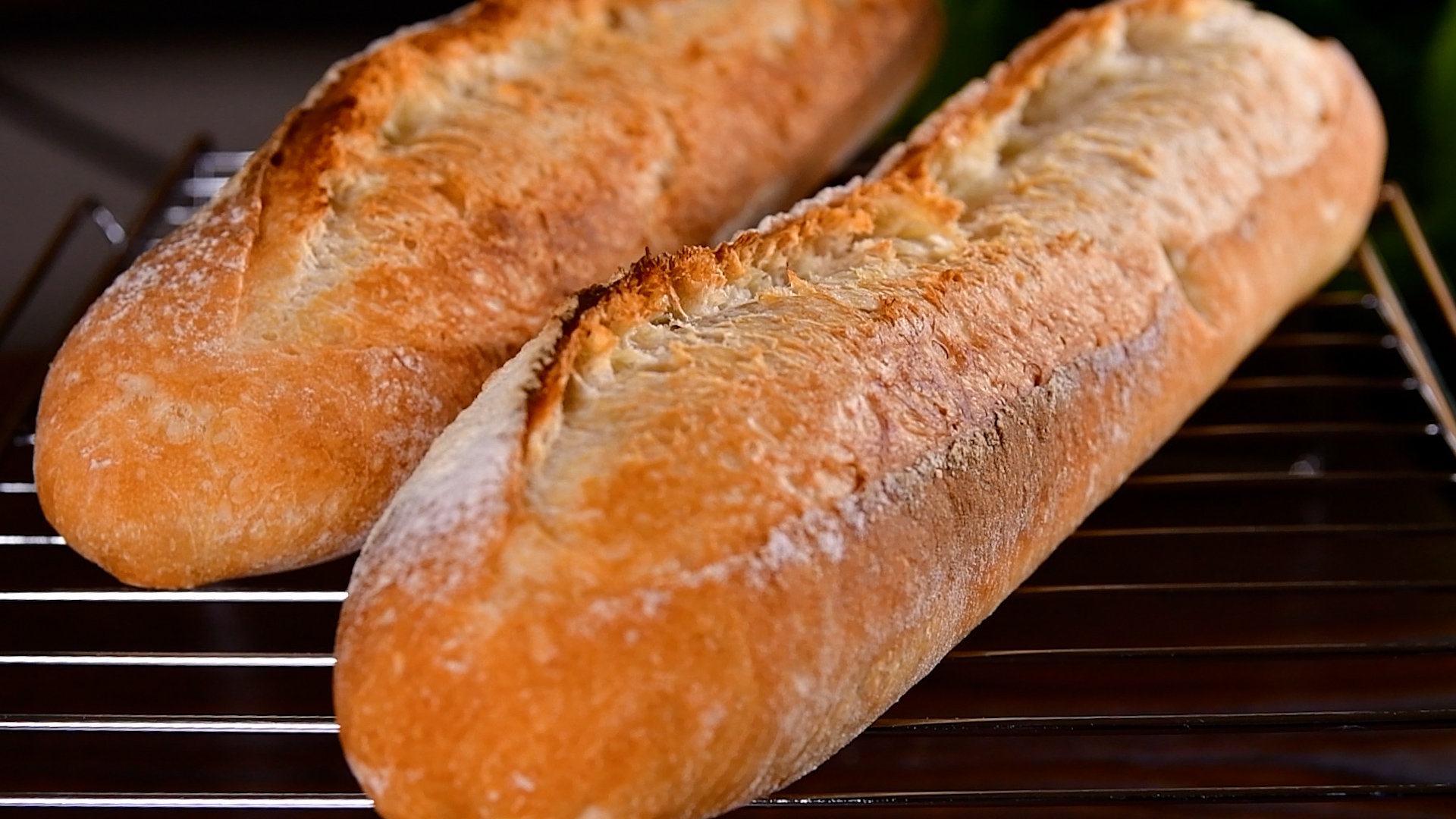 焼きたてのバゲット