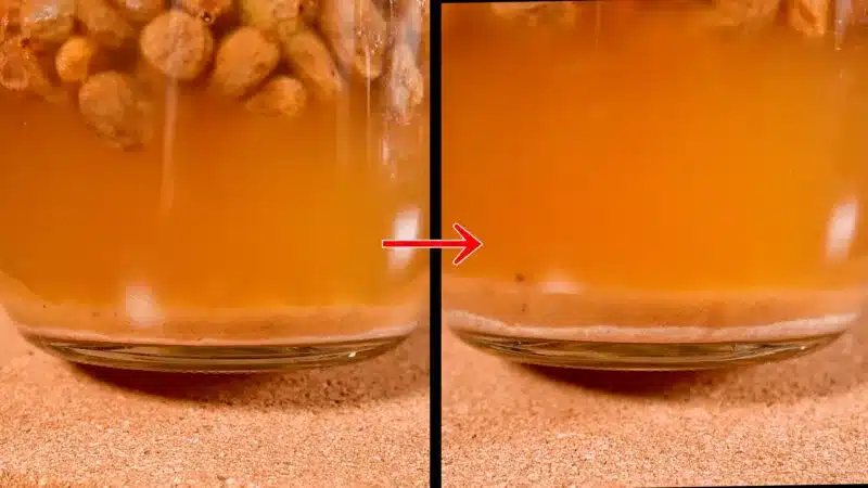 オリの量がMAXになったビンの底