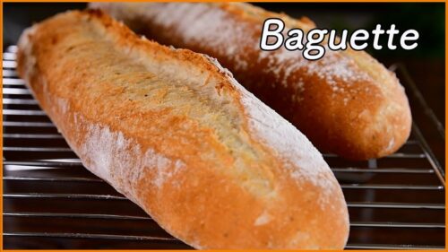 アトリエキッチンパン教室でバゲットを焼き上げた完成品